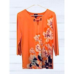 JM Collection Women's 3/4 Sleeve Blouse Size PXLarge